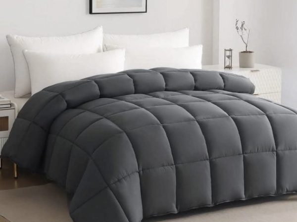 Luxury Solid Down Alternative Queen Comforter only $21.69, plus more!